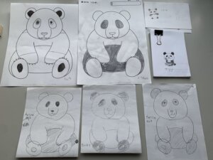 パンダの塗り絵｜療育･放課後等デイサービス【辻義塾】｜滋賀県草津市の放デイ
